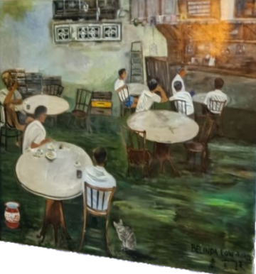 A Walk Back in Time - Oldstyle Coffeeshop by Belinda Low, right outside Food Centre at Hong Lim Complex.