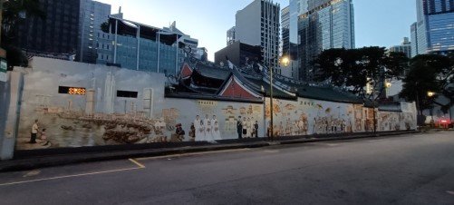 天福宫 (Thian Hock Keng temple) 的叶耀宗 (Yip Yew Chong) 福建会馆 (Hokkien Huay Kuan) 壁画。
