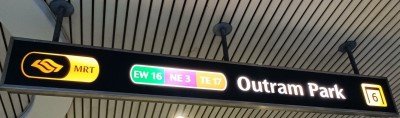 Starting Journey at Exit 6 of the MRT (EW16 NE3 TE17) Outram Park station.