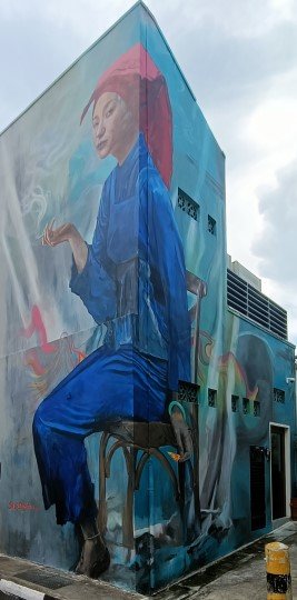 肖恩·邓斯顿 (Sean Dunston) 2024 年的《吸烟红茶女人》。
