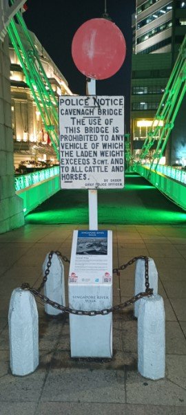The Cavenagh Bridge Police Notice.