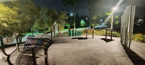  活跃花园的乐器。