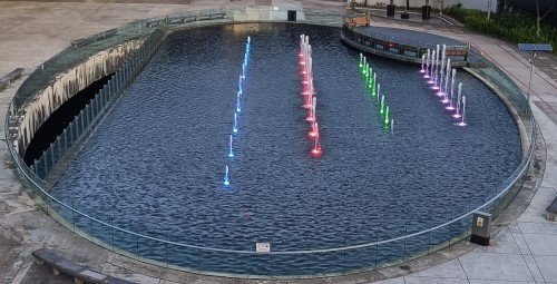 Colourful Water Fountains.