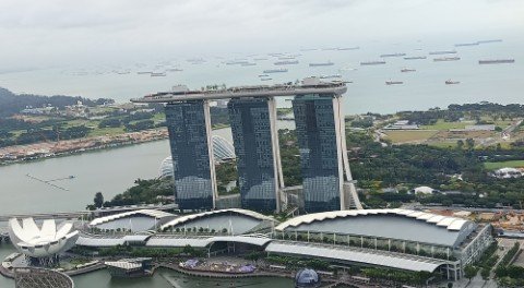 Photo taken from CapitaSpring's 1-Arden Sky Garden (Level 51).