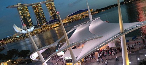 Views from The Esplanade Rooftop at Level 4.