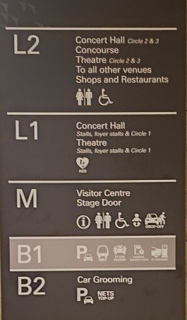 Take the lift to B1.