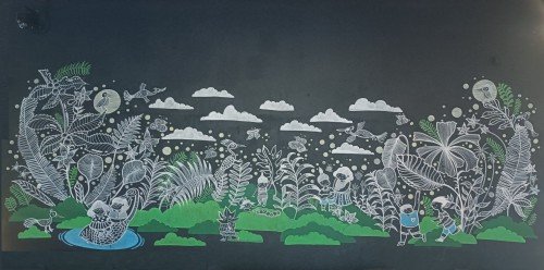 雅各布巴拉斯儿童花园的壁画。