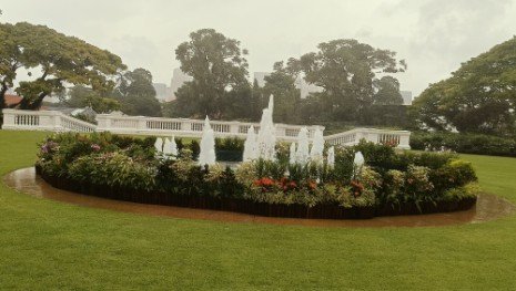 Function Lawn of The Istana 总统府的活动草坪。