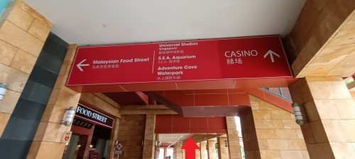 Follow signs to Universal Studios.