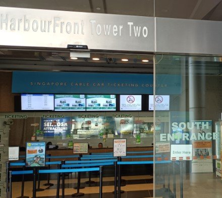 To HarbourFront Tower Two, South Entrance.
