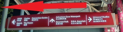 Turn left at the sign for the Casino.