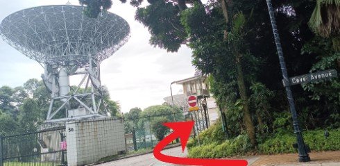 在科夫大道，在大卫星天线📡前右转。