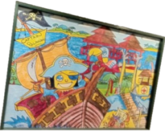 圣淘沙游骑兵主管 Ismail Bin Dawood 于 2012 年 2 月创作的艺术作品。