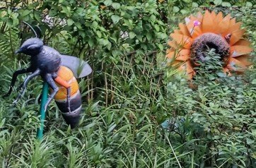 向日葵和蜜蜂。