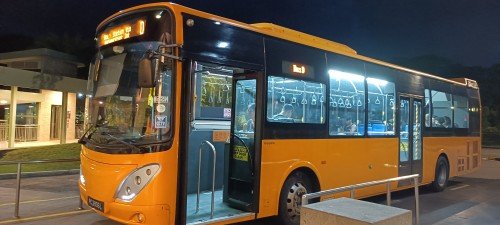 免费圣淘沙巴士 D 从海滩转换站巴士总站出发。