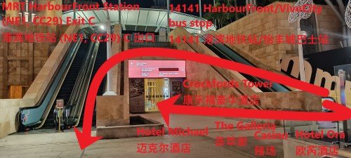 Make a U-turn into the entrance with Adam and Eve bums facing you. Follow the signs to your destinations.