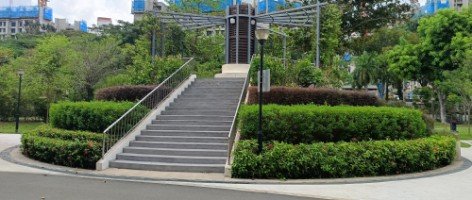 中峇鲁公园的同心圆平台。